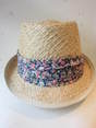 grace hats(ｸﾞﾚｰｽﾊｯﾄ）　フラワープリントハット　KH028R/ﾍﾞｰｼﾞｭ/F画像